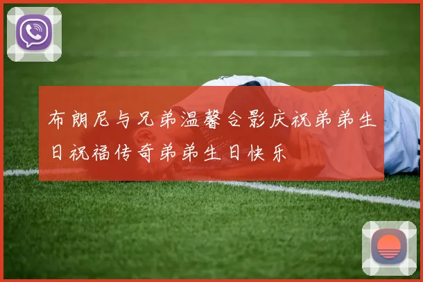 布朗尼与兄弟温馨合影庆祝弟弟生日祝福传奇弟弟生日快乐